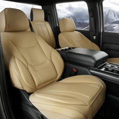 GMC Sierra EV 2024-2026 Beige Seat Covers