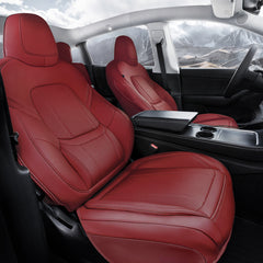 Tesla 2024-2025 Wine Red Seat Covers