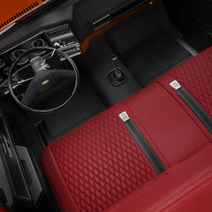 Buick Sport Wagon 1964-1972 Seat Covers - Custom-Fit, Comfort Leather, Easy Install - Wine Red