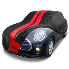 MINI Cooper 2002-2025 Black Red Pro Series Car Cover