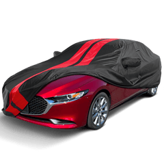 Mazda Mazda3 2003-2025 Black Red Pro Series Car Cover