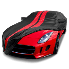 Jaguar F-Type 2014-2024 Black Red Pro Series Car Cover