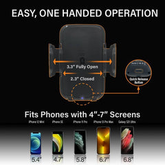 Wireless Phone Charger Cup Holder Car Mount