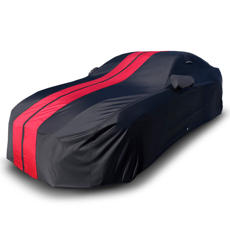Audi R8 2008-2024 Black Red TitanGuard Car Cover