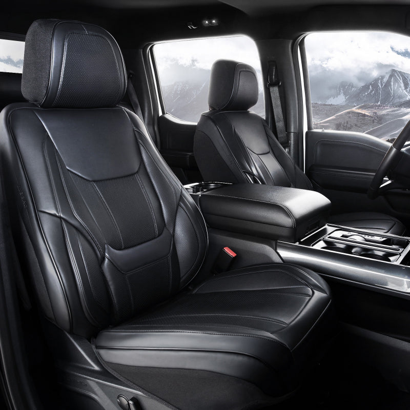 GMC Sierra EV 2024-2026 Black Seat Covers
