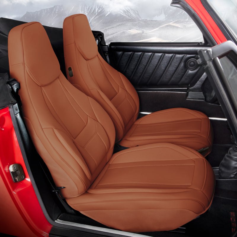 Porsche 718 Cayman 2017-2025 Brown Seat Covers