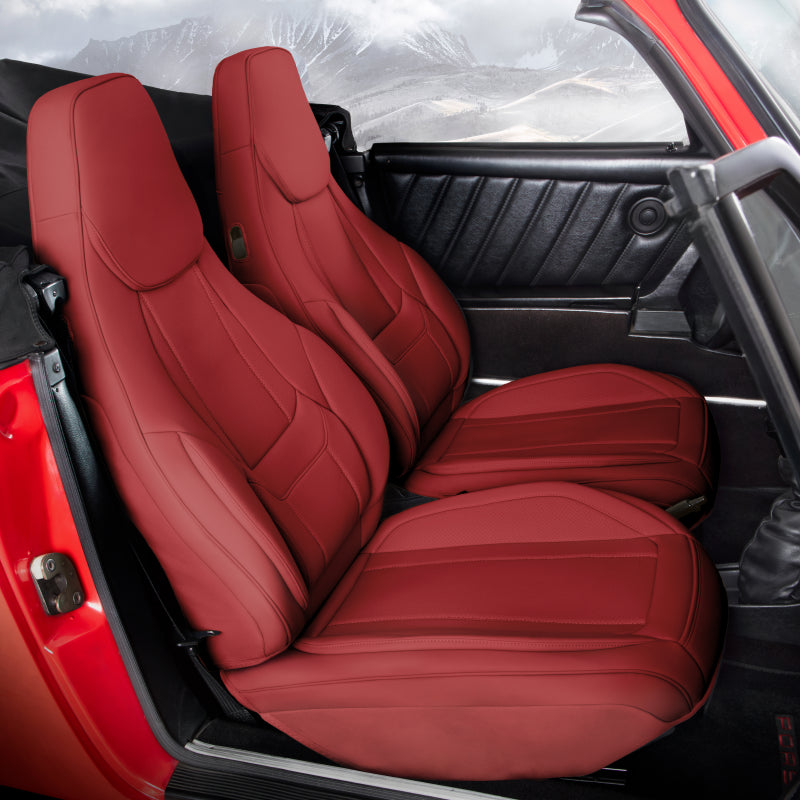 MINI Cooper 2025 Wine Red Seat Covers