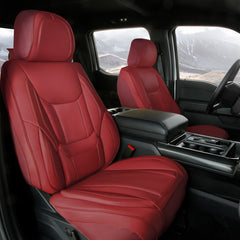 GMC Sierra EV 2024-2026 Wine Red Seat Covers