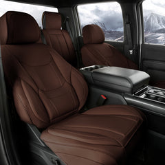 GMC Sierra EV 2024-2026 Dark Brown Seat Covers