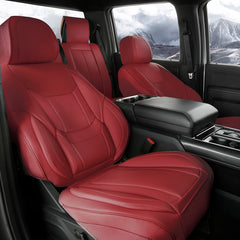 GMC Sierra EV 2024-2026 Wine Red Seat Covers