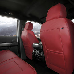 GMC Sierra EV 2024-2026 Wine Red Seat Covers