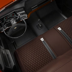 Land Rover Series I 1948-1958 Seat Covers - Custom-Fit, Comfort Leather, Easy Install - Dark Brown