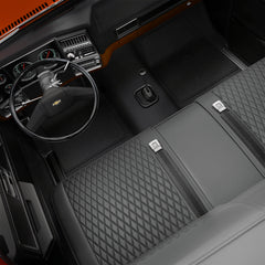 Cadillac Series 72 1938-1940 Seat Covers - Custom-Fit, Comfort Leather, Easy Install - Dark Gray