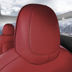 Tesla 2017-2023 Wine Red Seat Covers