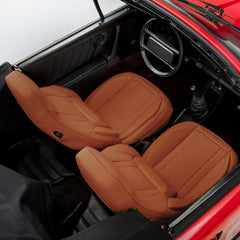 Porsche 718 Cayman 2017-2025 Seat Covers - Custom-Fit, Comfort Leather, Easy Install - Brown