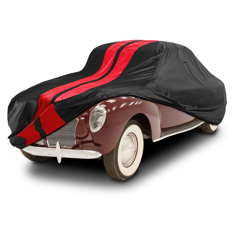 Lincoln Zephyr Black Red Pro Series Car Cover