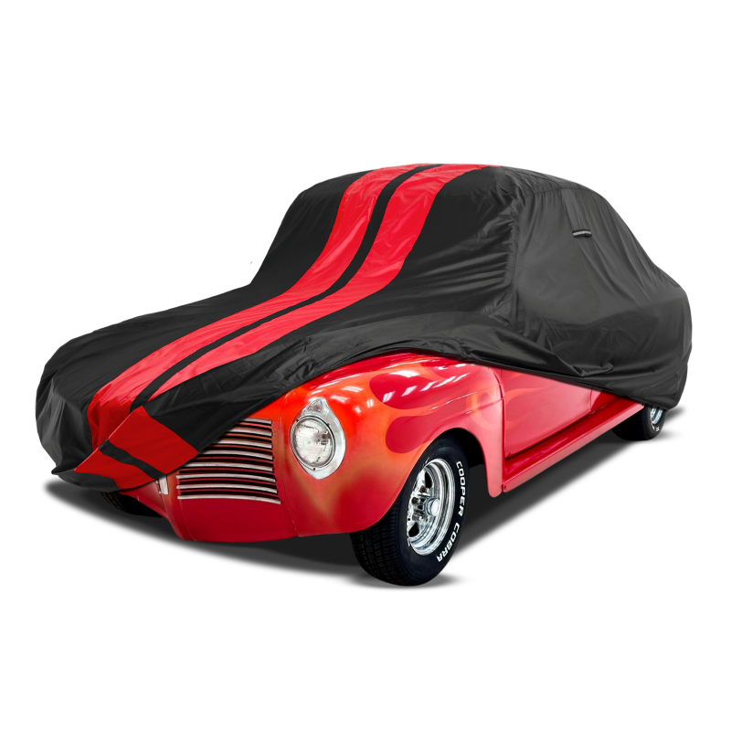 Plymouth Business Coupe 1936-1952 Black Red Pro Series Car Cover