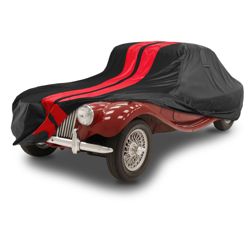 MG TA,TB,TC,TD,TF 1936-1955 Black Red Pro Series Car Cover