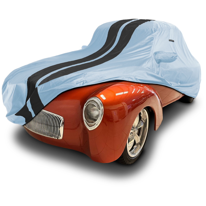 Willys Coupe 1937-1941 Gray Black Pro Series Car Cover