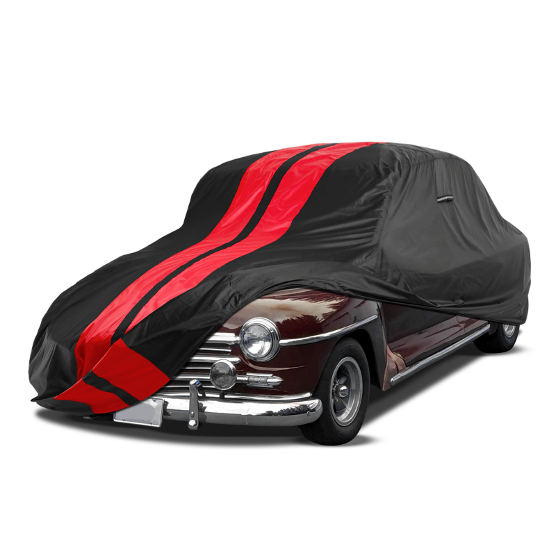 Plymouth Deluxe 1946-1951 Black Red Pro Series Car Cover