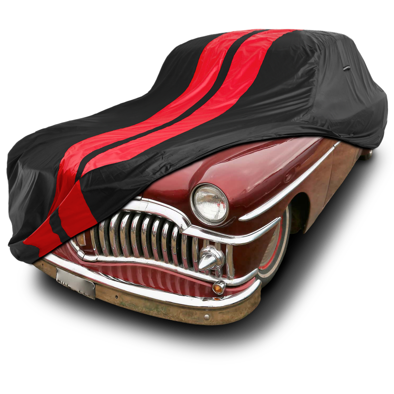 DeSoto Deluxe 1946-1952 Black Red Pro Series Car Cover