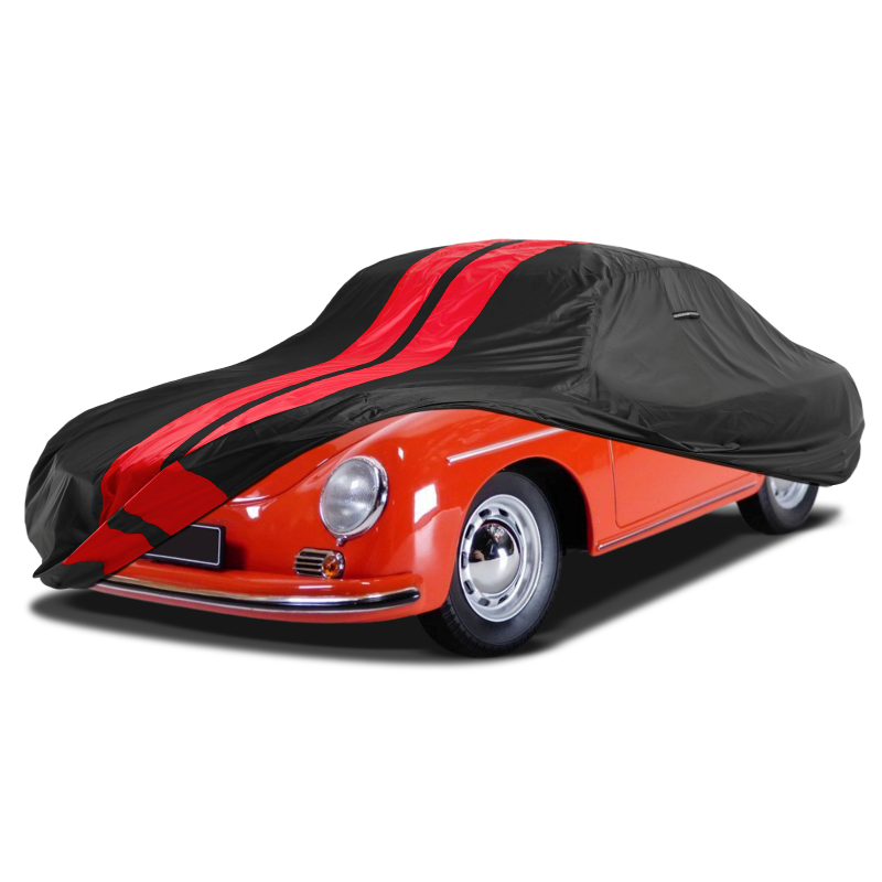 Porsche 356 Black Red Pro Series Car Cover
