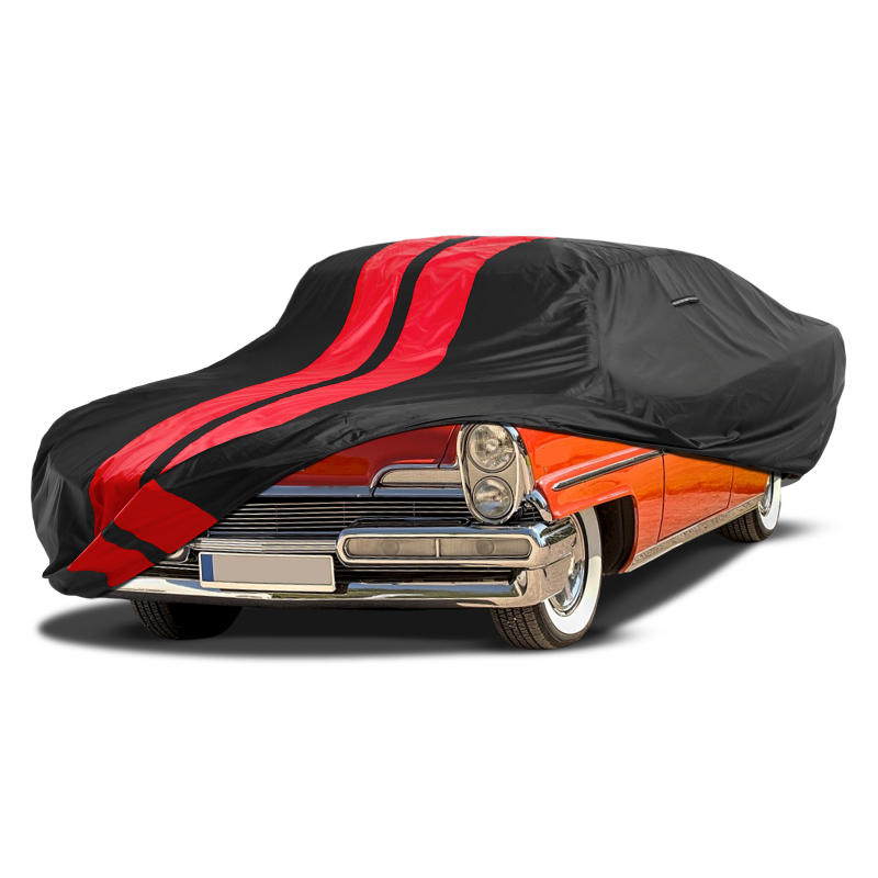 Lincoln Capri Black Red Pro Series Car Cover