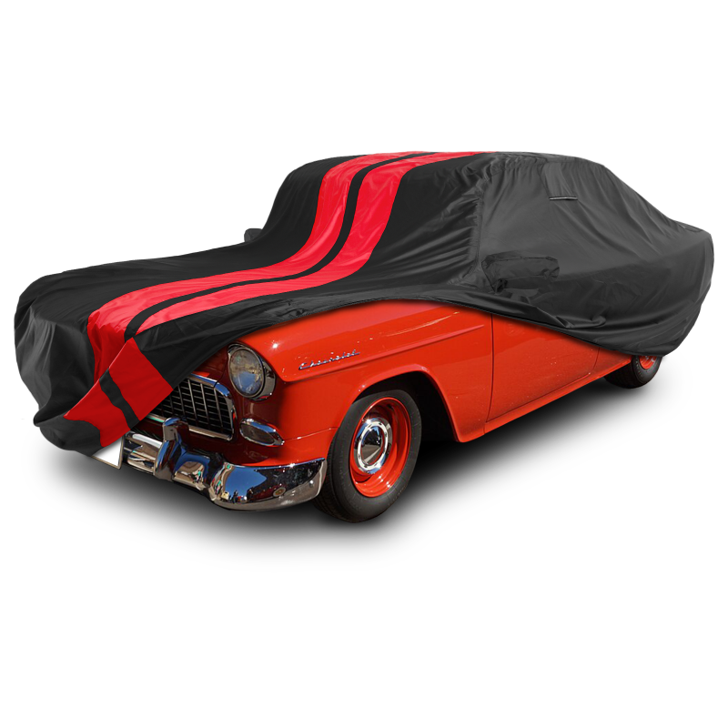 Chevrolet Del Ray Black Red Pro Series Car Cover