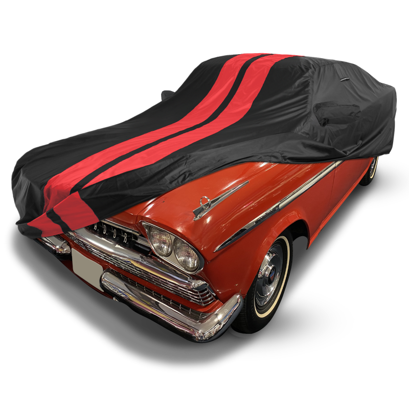 AMC Rambler Ambassador Black Red Pro Series Car Cover