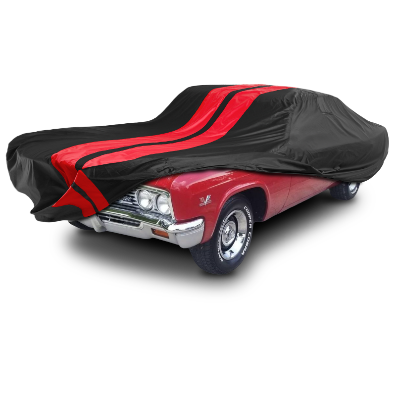 Chevrolet Biscayne 1958-1972 Black Red Pro Series Car Cover