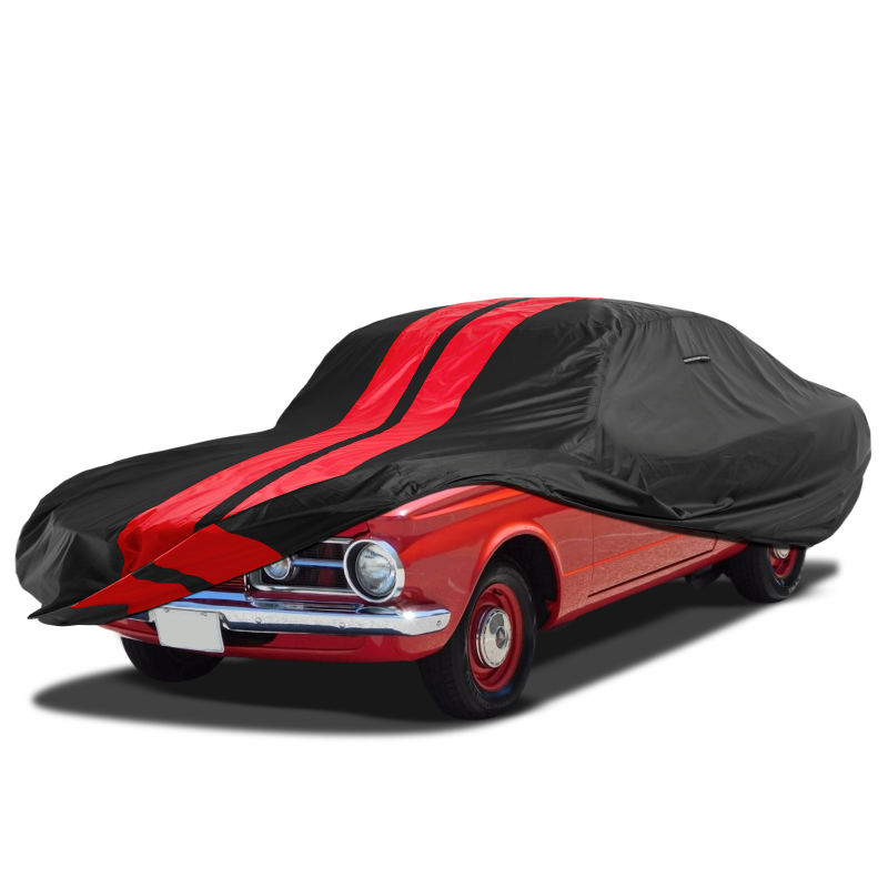 Plymouth Barracuda Black Red Pro Series Car Cover
