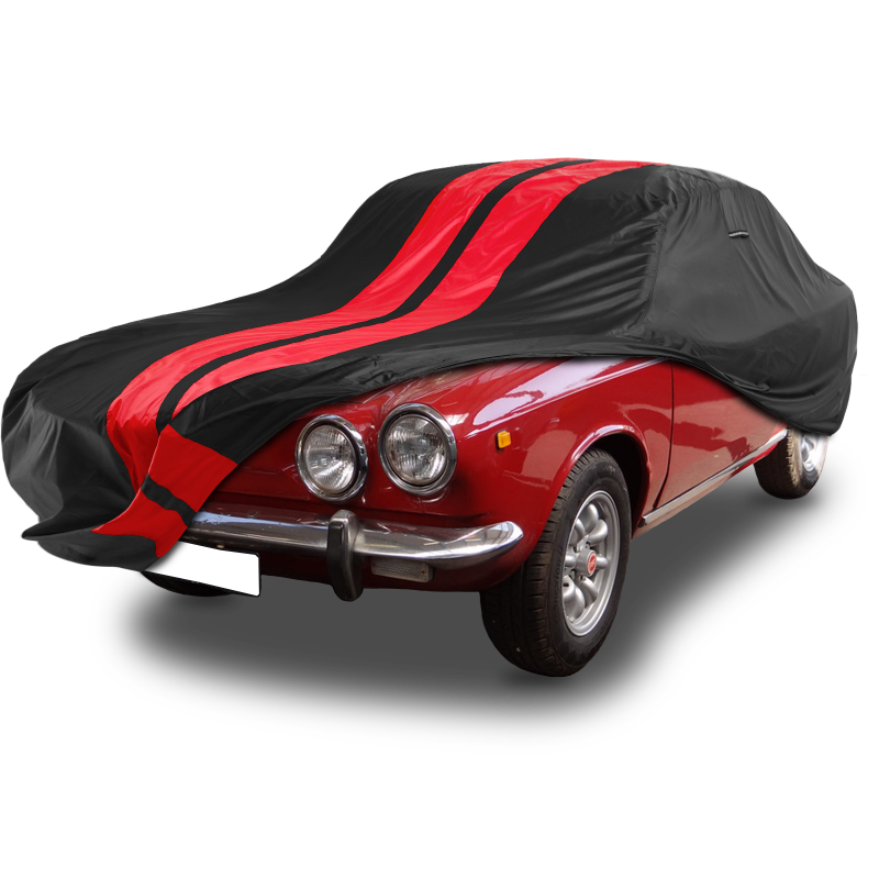 Fiat 850 1964-1974 Black Red Pro Series Car Cover