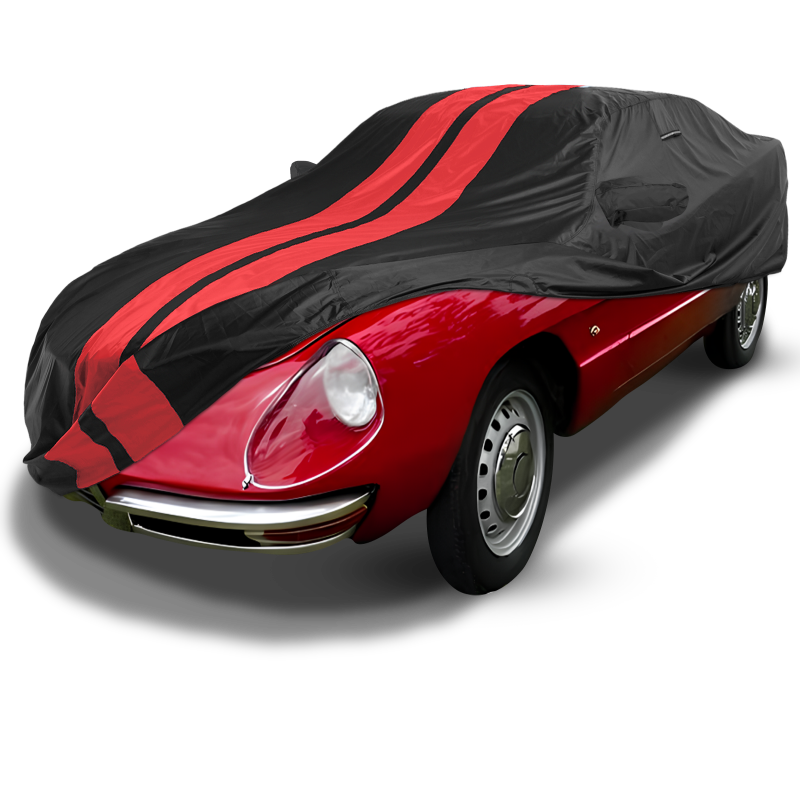Alfa Romeo Duetto 1600 Spider 1966-1968 Black Red Pro Series Car Cover
