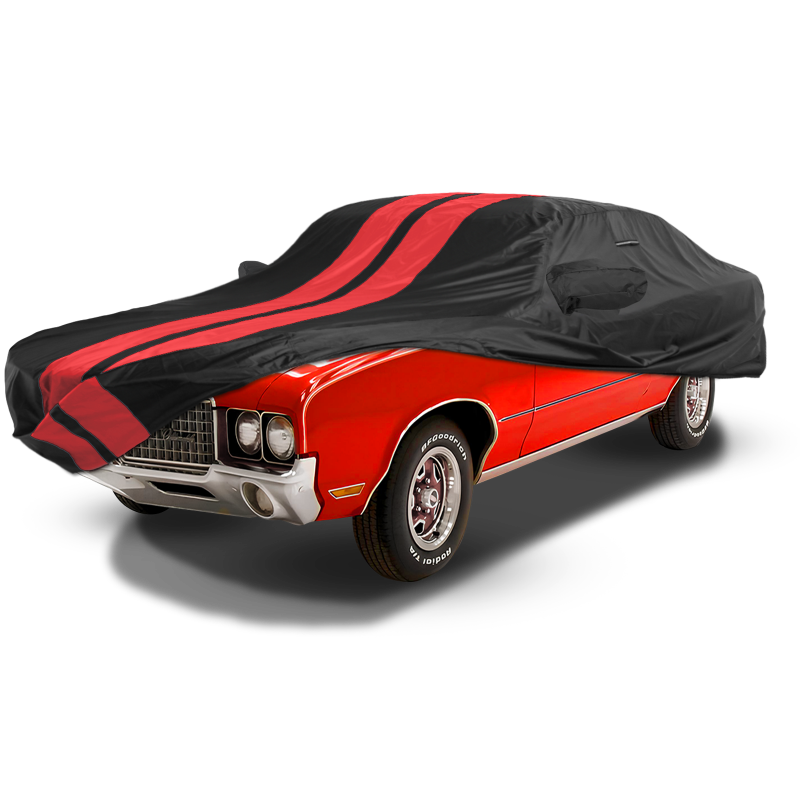 Oldsmobile Cutlass Supreme Black Red Pro Series Car Cover