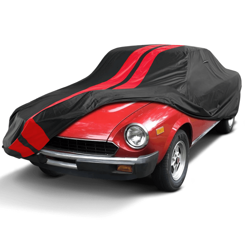 Fiat 124 Black Red Pro Series Car Cover
