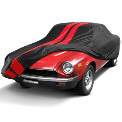 Fiat 124 Black Red Pro Series Car Cover