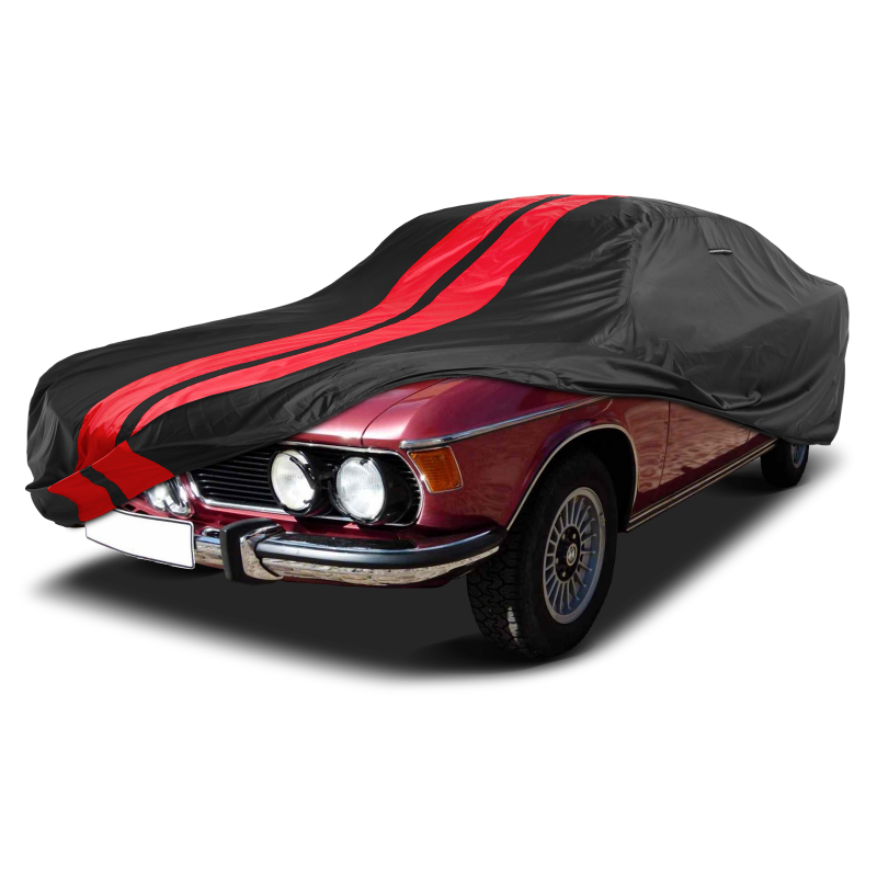 BMW 2500-3.0Si (E3),2500-3.0CS (E9),3.0CSL (E9 Coupe) 1968-1977 Black Red Pro Series Car Cover