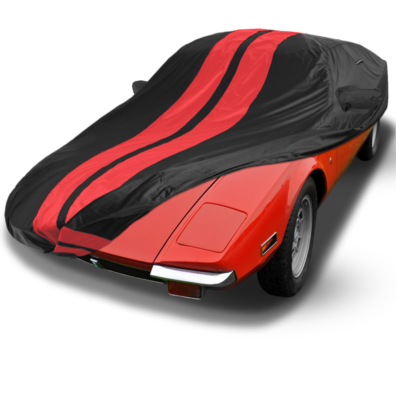 DeTomaso Pantera Black Red Pro Series Car Cover