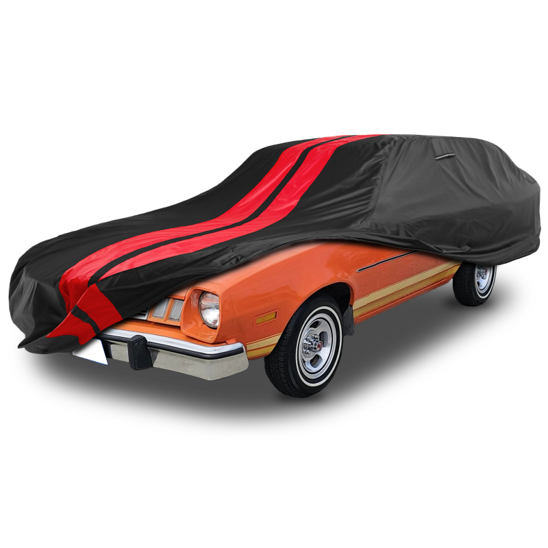 Ford Pinto 1971-1980 Black Red Pro Series Car Cover