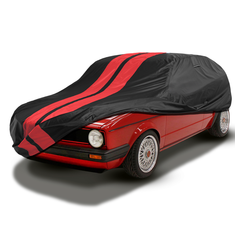 Volkswagen Rabbit Black Red Pro Series Car Cover