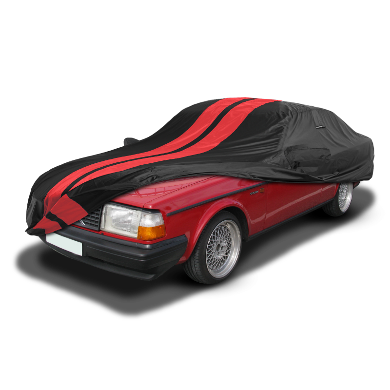 Volvo 240,242,244,245,262,264,265 1975-1993 Black Red Pro Series Car Cover
