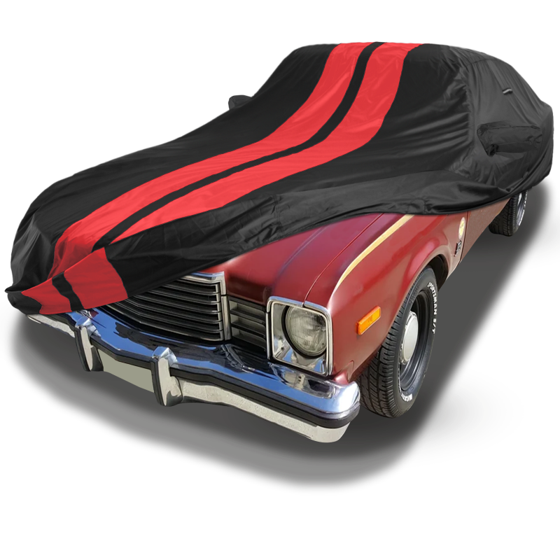 Dodge Aspen 1976-1980 Black Red Pro Series Car Cover