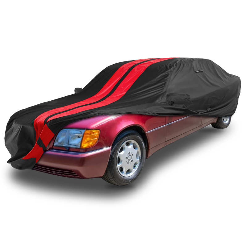 Mercedes-Benz 500,560 1979-1993 Black Red Pro Series Car Cover