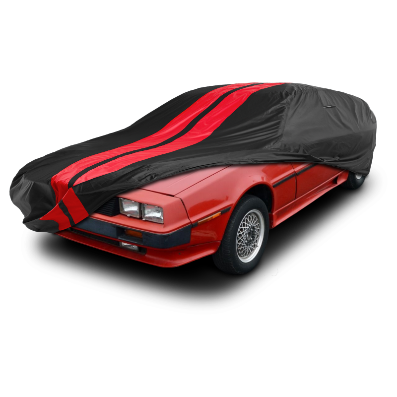 DeLorean DMC-12 1981-1983 Black Red Pro Series Car Cover
