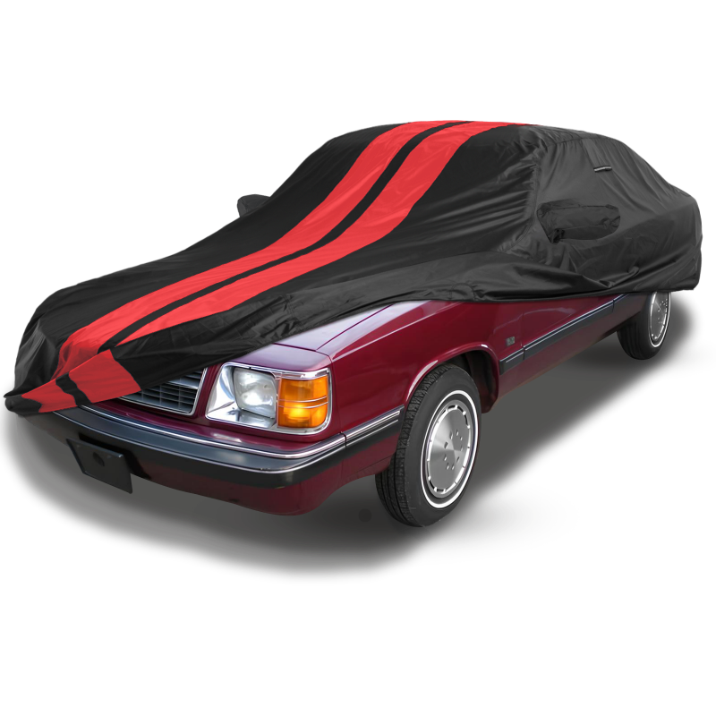 Dodge Aries 1981-1989 Black Red Pro Series Car Cover
