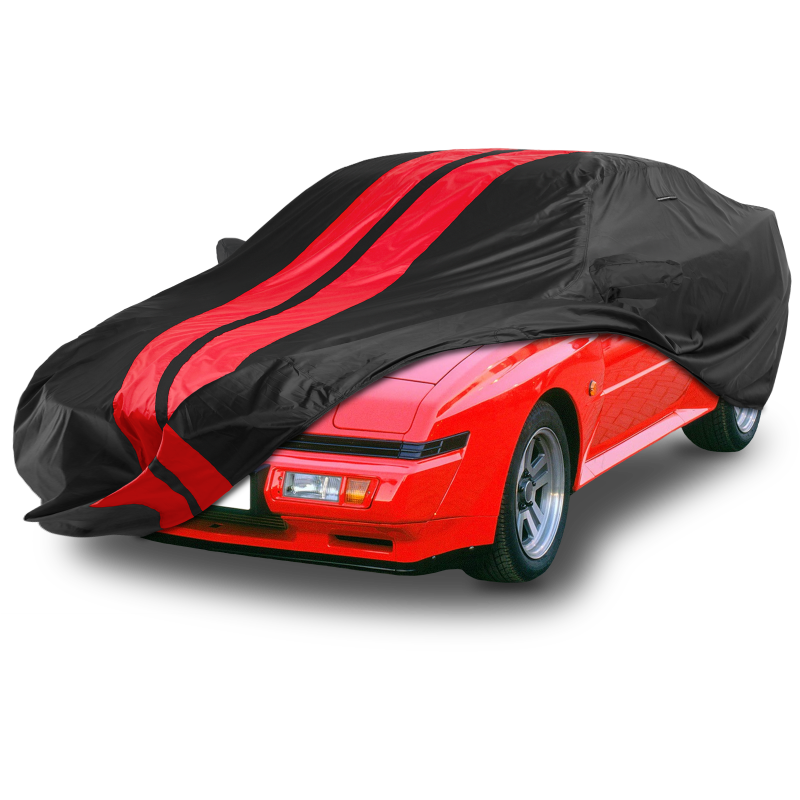 Mitsubishi Starion 1982-1989 Black Red Pro Series Car Cover
