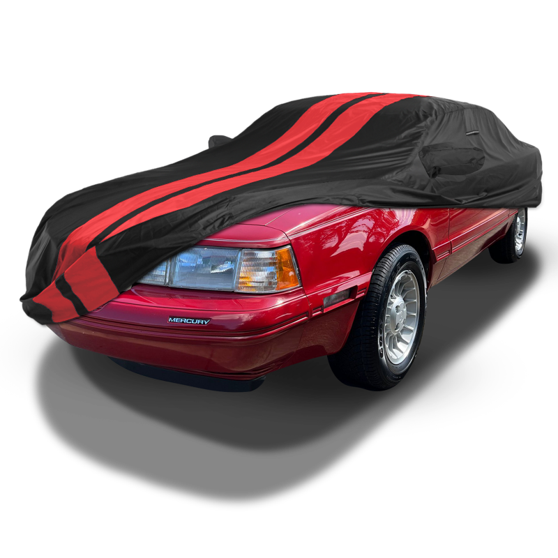 Mercury Cougar Black Red Pro Series Car Cover