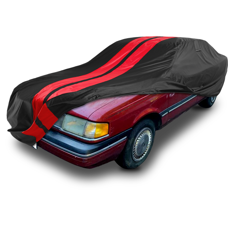 Mercury Topaz Black Red Pro Series Car Cover