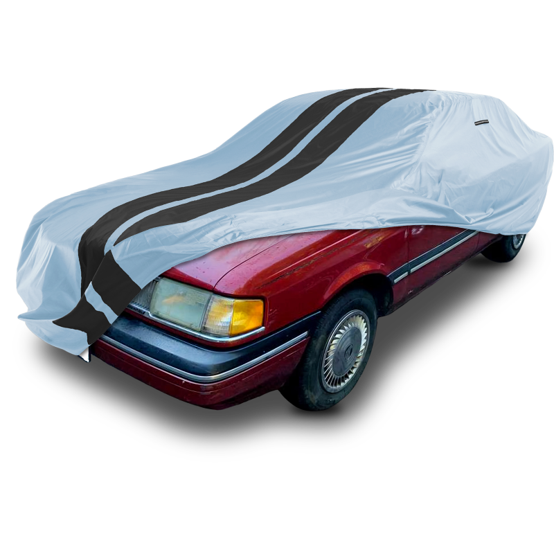 Mercury Topaz Gray Black Pro Series Car Cover
