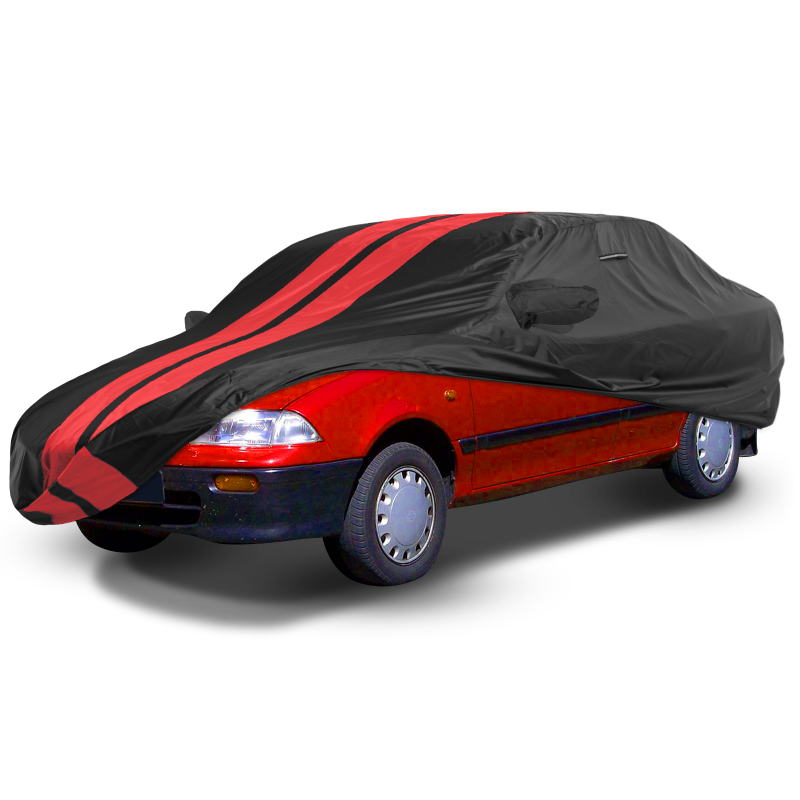 Suzuki Cultus 1985-1991 Black Red Pro Series Car Cover